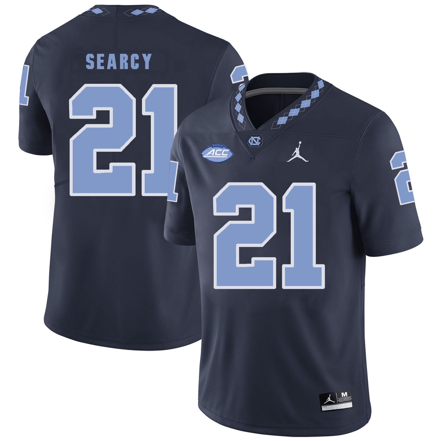 Da'Norris Searcy 21 Black College Football Jersey football jersey product view 1