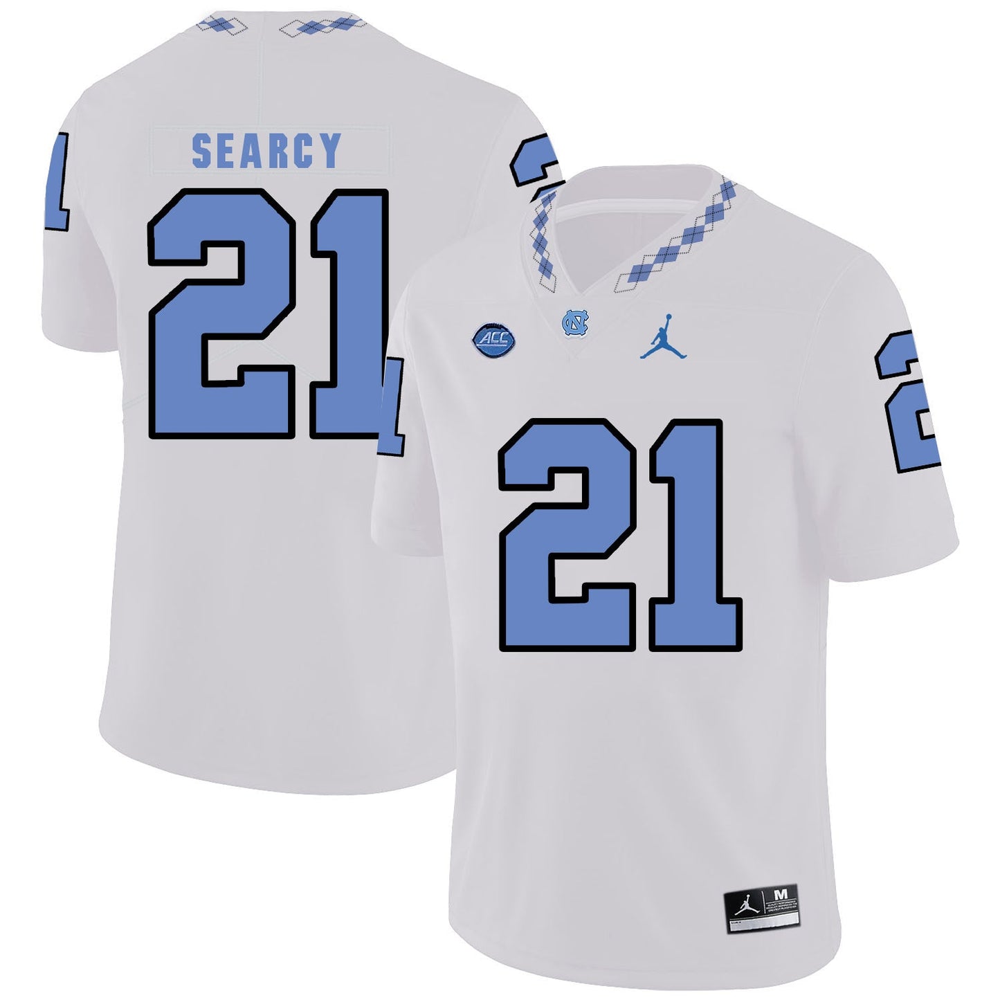 Da'Norris Searcy 21 White College Football Jersey football jersey product view 1