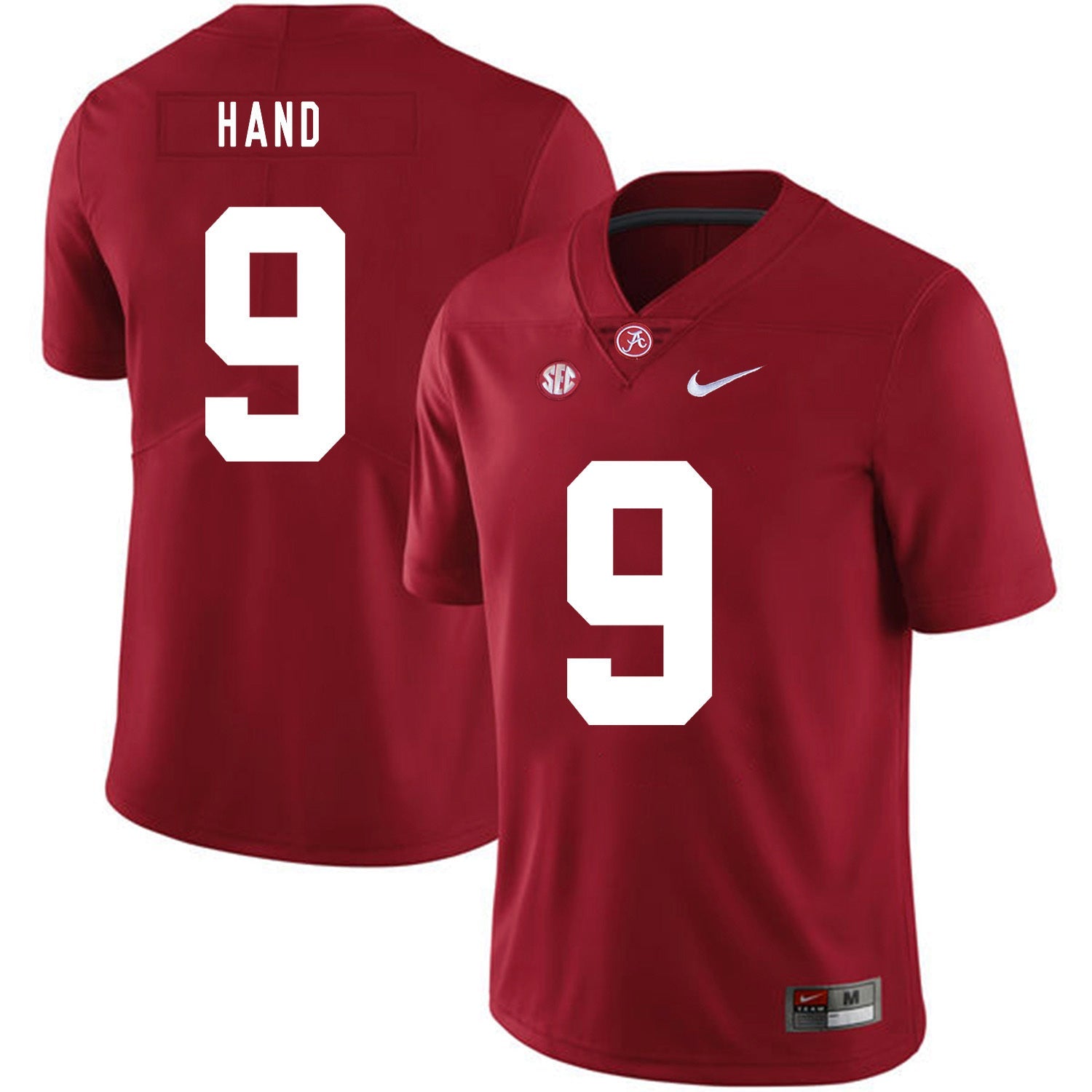 Da'Shawn Hand 9 Red .2jpg College Football Jersey football jersey product view 1