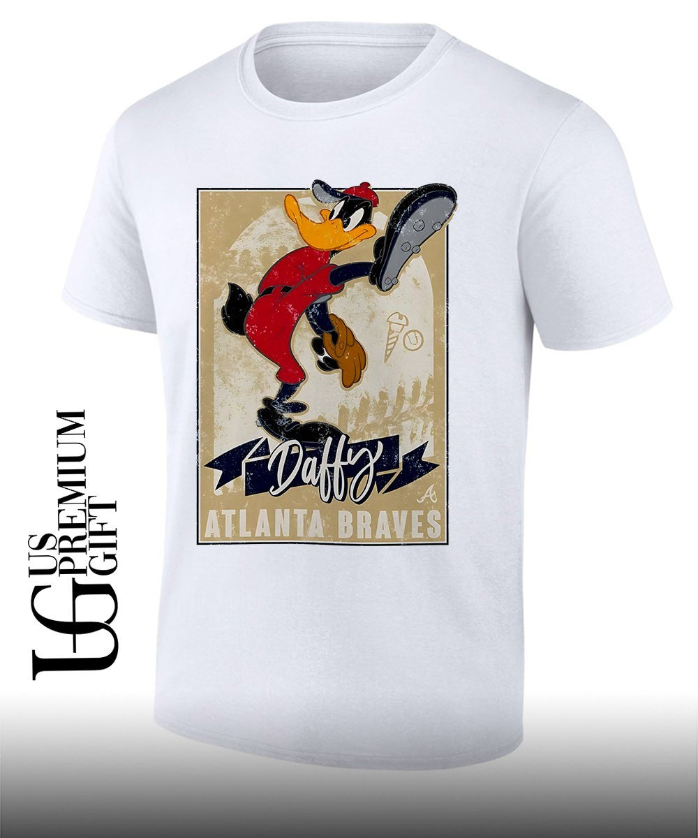 Daffy Duck Pitch Atlanta Braves baseball cartoon shirt Unisex T-shirt, Sweatshirt, Hoodie, Long Sleeve Tee - T-Shirt, Sweatshirt, Hoodie