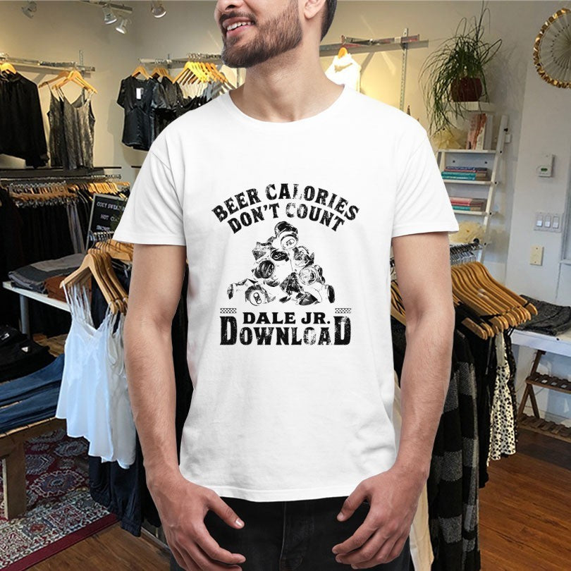 Dale Jr Download Beer Calories Don't Count Cans - Adult & Kids T-Shirts, Sweatshirts & Hoodies apparel design preview 4
