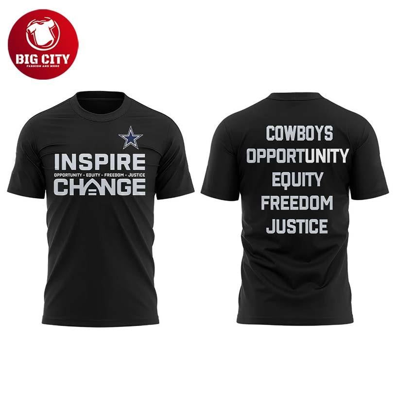 Dallas Cowboys x Inspire Change 2025 Two Sided Shirt Unisex T-shirt, Sweatshirt, Hoodie, Long Sleeve Tee - T-Shirt, Sweatshirt, Hoodie