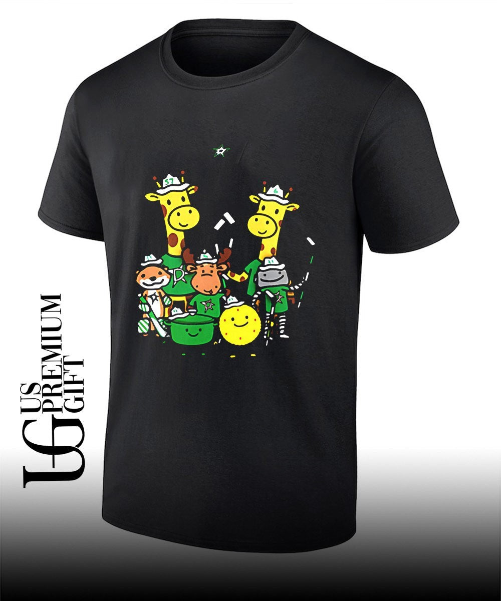 Dallas Stars Giraffe group photo shirt Unisex T-shirt, Sweatshirt, Hoodie, Long Sleeve Tee - T-Shirt, Sweatshirt, Hoodie