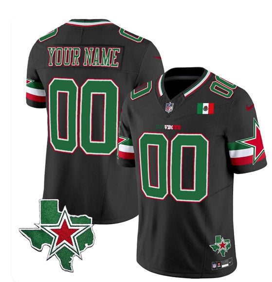 Dallas Cowboys Active Player Custom Black 2025 F.U.S.E. Mexico Vapor Limited Football Jersey football jersey product view 1