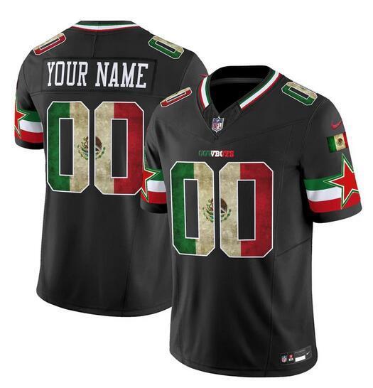 Dallas Cowboys Active Player Custom Black Mexico 2025 F.U.S.E. Vapor Limited Football Jersey football jersey product view 1