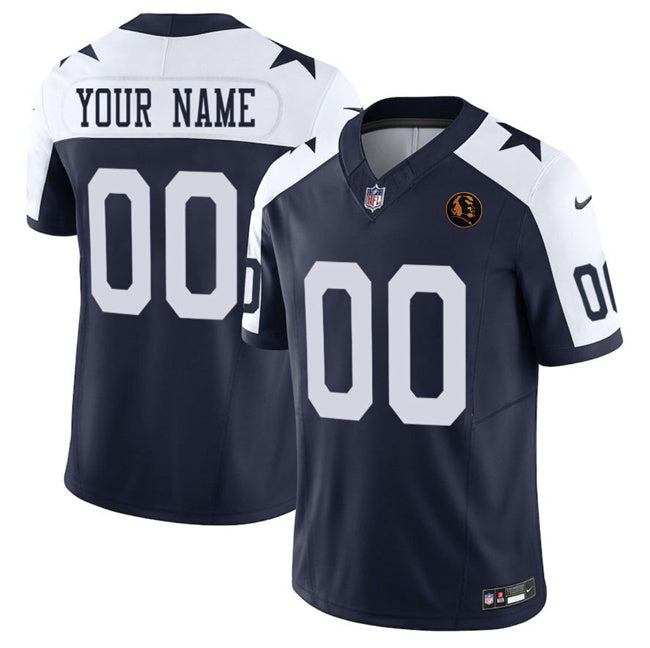 Dallas Cowboys Active Player Custom Navy 2025 F.U.S.E. With John Madden Football Jersey football jersey product view 1