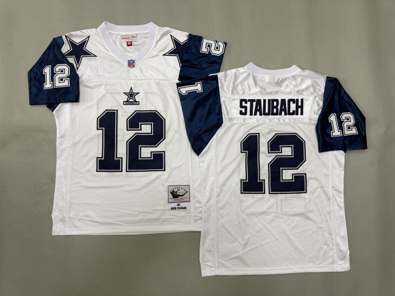 Dallas Cowboys #12 Roger Staubach Dallas Cowboys (11)_[1] Football Jersey football jersey product view 1