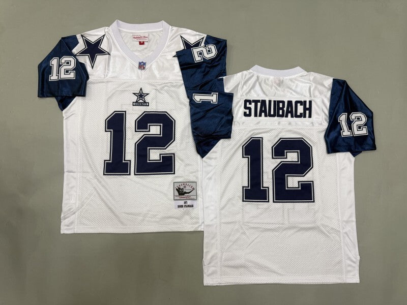 Dallas Cowboys #12 Roger Staubach Dallas Cowboys (7)_[1] Football Jersey football jersey product view 1