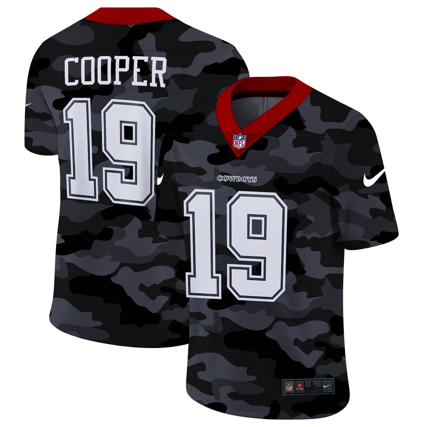 Dallas Cowboys #19 Amari Cooper Football Jersey football jersey product view 1