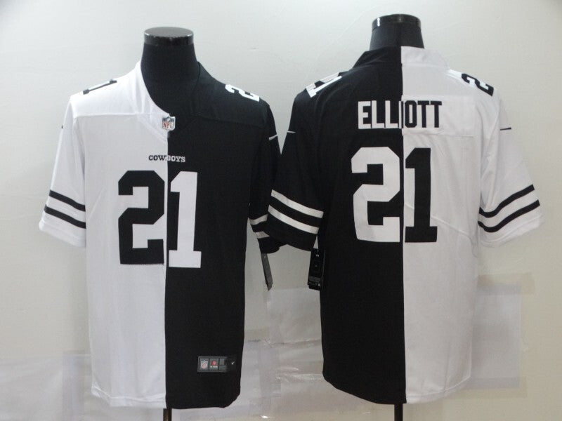 Dallas Cowboys #21 Ezekiel Elliott Split V2 250 Football Jersey football jersey product view 1