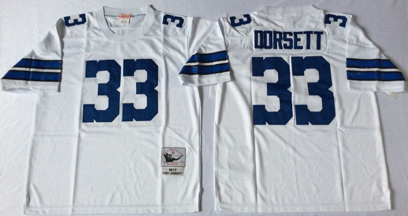 Dallas Cowboys #33 Tony Dorsett Throwback Style 1 Football Jersey football jersey product view 1