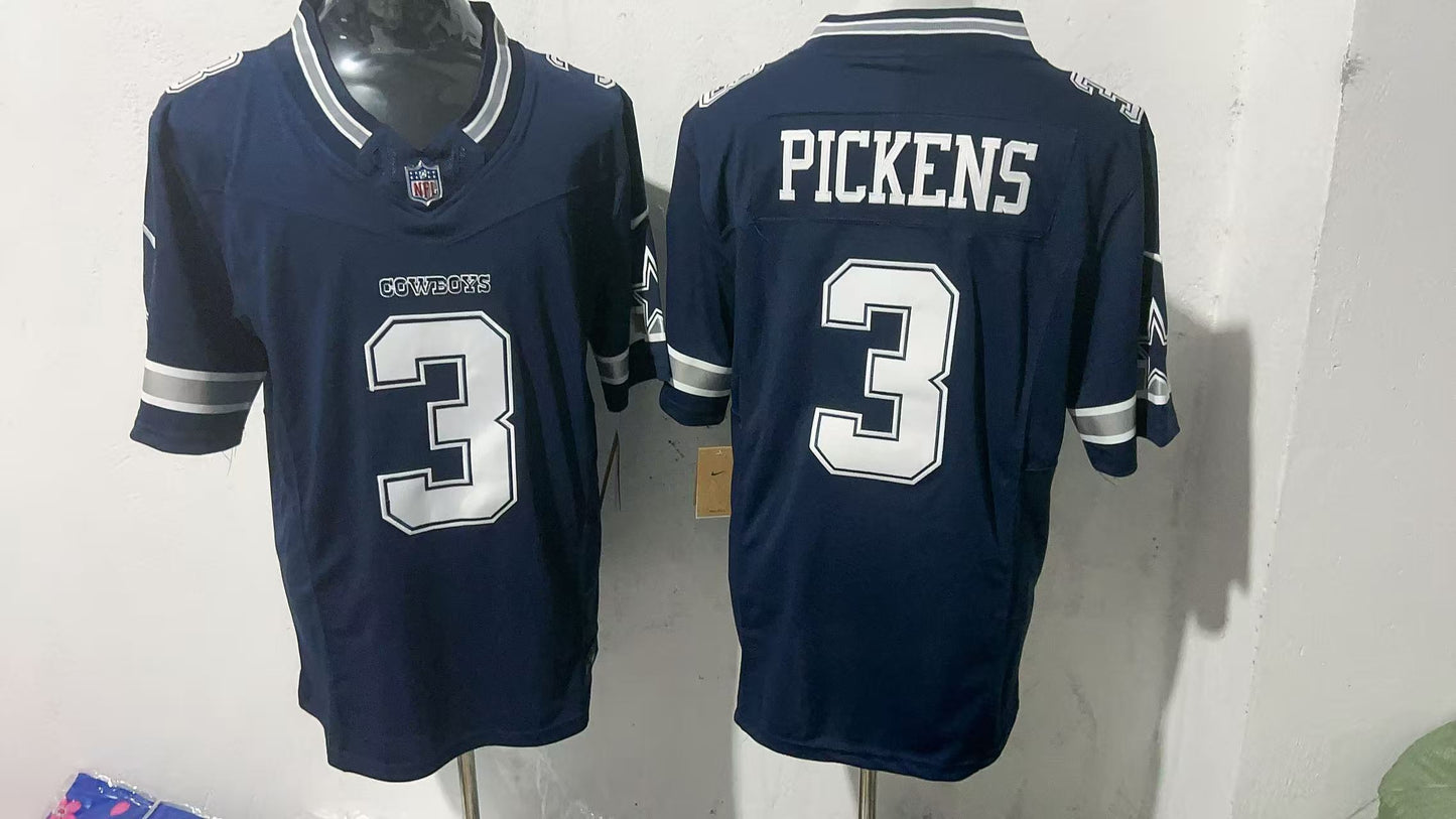 Dallas Cowboys #3 George Pickens Style 4 Football Jersey football jersey product view 1