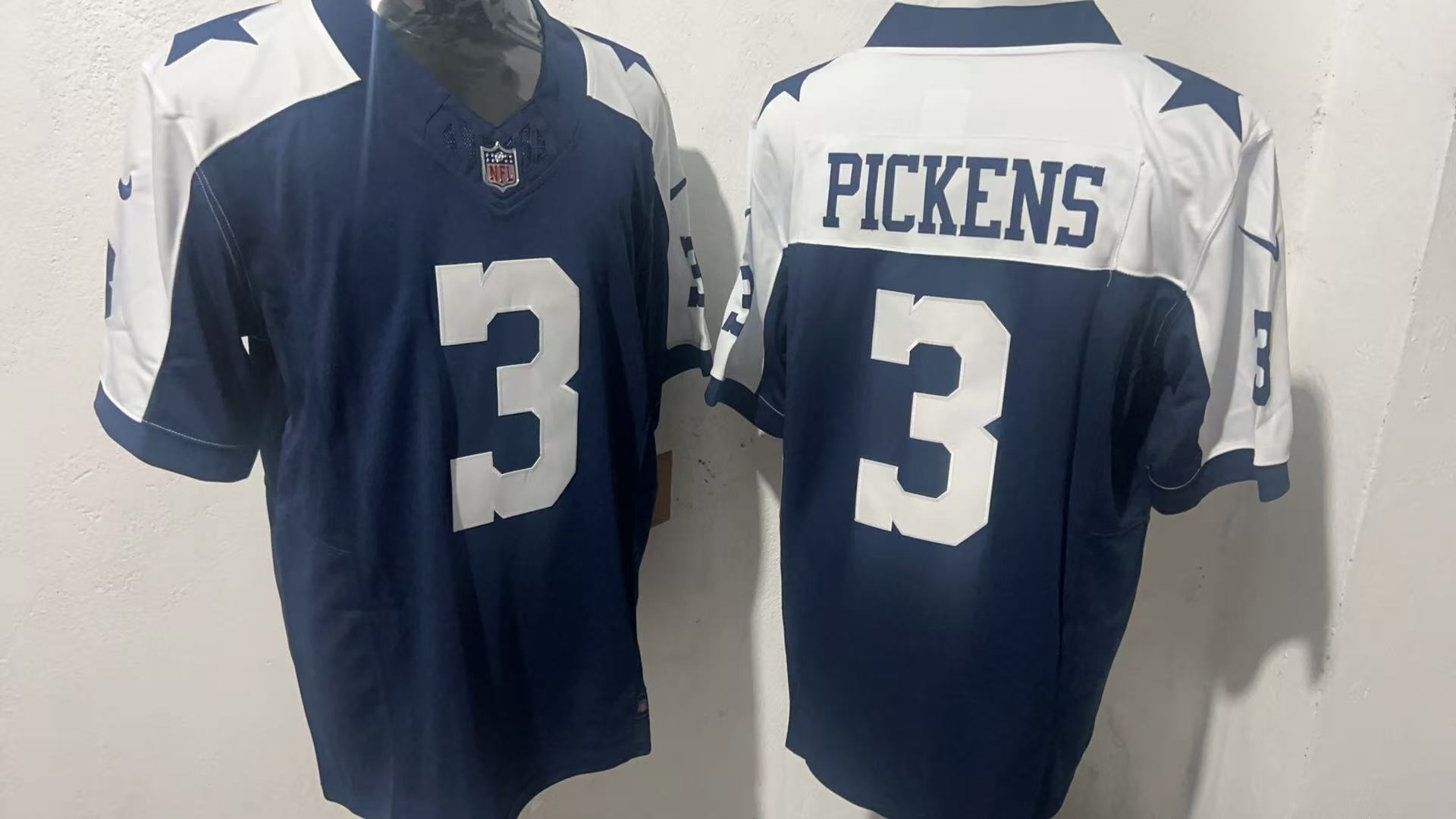 Dallas Cowboys #3 George Pickens Style 5 Football Jersey football jersey product view 1