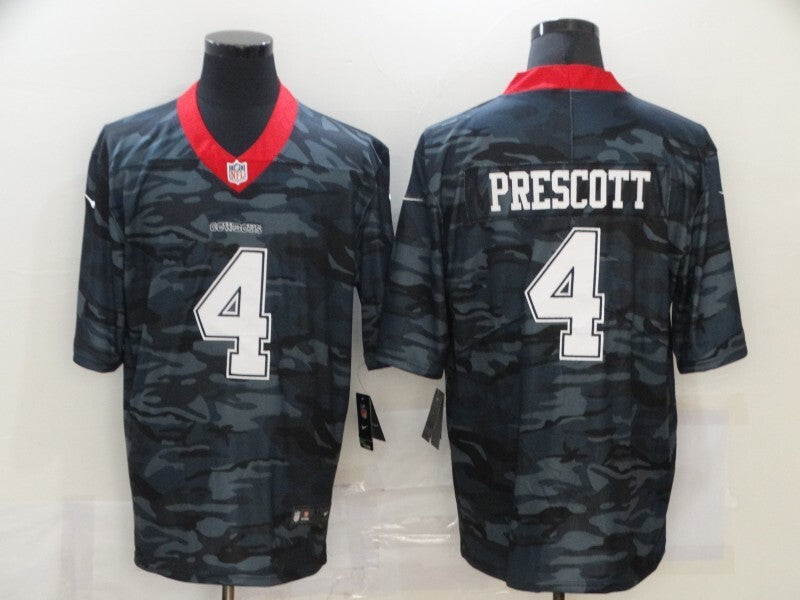 Dallas Cowboys #4 Dak Prescott 20 Camo Adult 855 Football Jersey football jersey product view 1