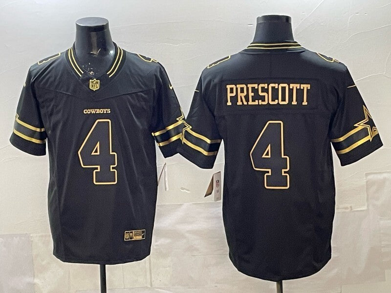 Dallas Cowboys #4 Dak Prescott Cowboys 6 Edition Style 1 Football Jersey football jersey product view 1