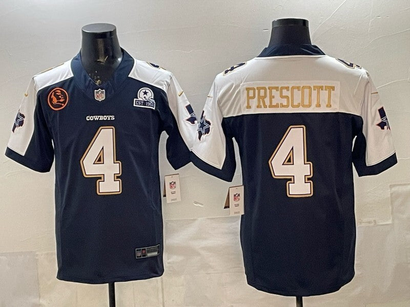 Dallas Cowboys #4 Dak Prescott Cowboys 6 Edition Style 2 Football Jersey football jersey product view 1