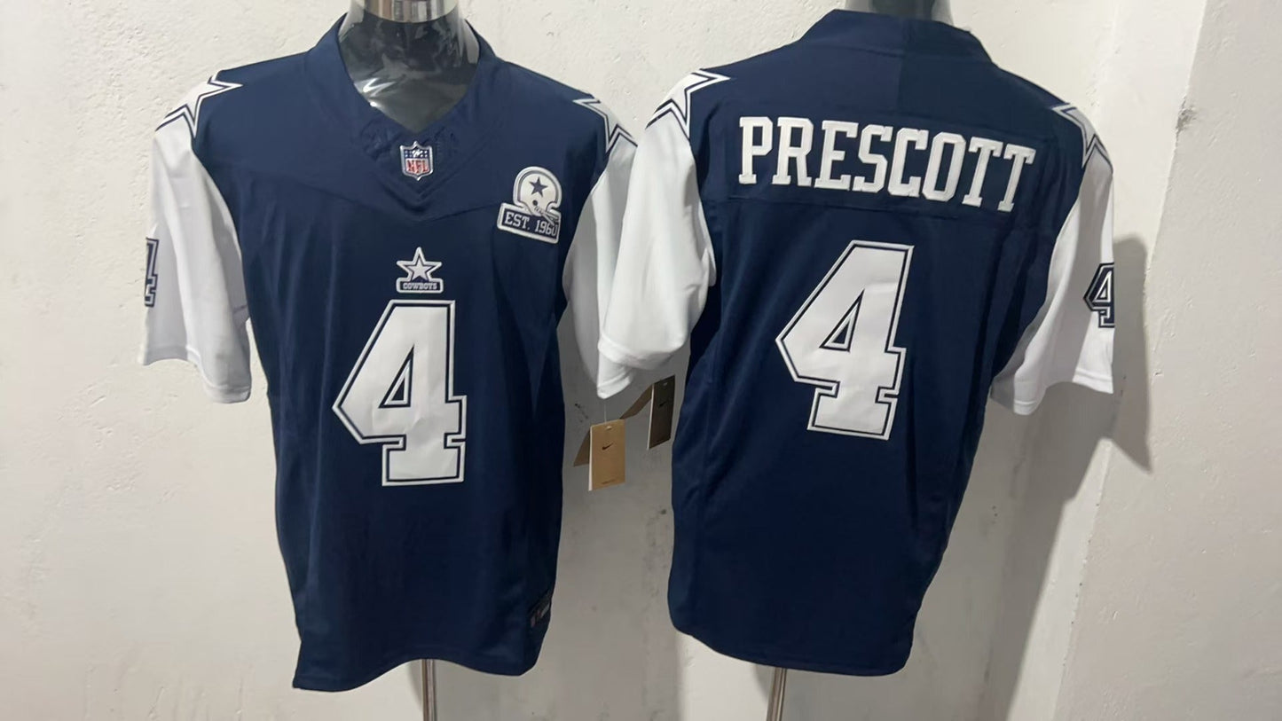 Dallas Cowboys #4 Dak Prescott Style 8 Football Jersey football jersey product view 1