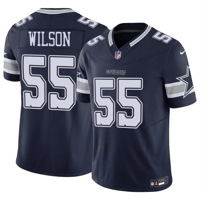 Dallas Cowboys #55 Logan Wilson Navy 2025 F.U.S.E Vapor Untouchable Limited Football Jersey football jersey product view 1