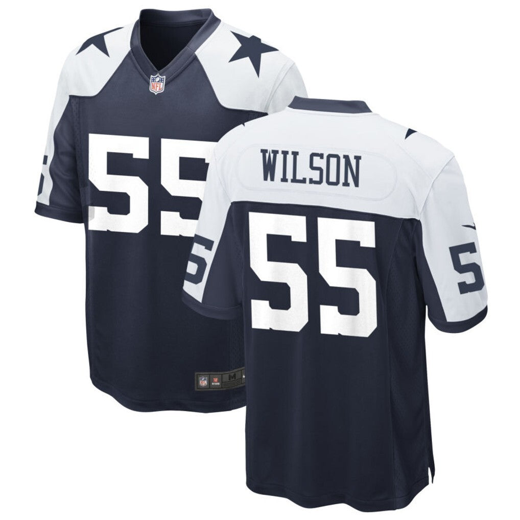 Dallas Cowboys #55 Logan Wilson Style 1 Football Jersey football jersey product view 1
