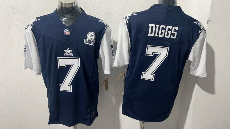 Dallas Cowboys #7 Trevon Diggs Style 5 Football Jersey football jersey product view 1