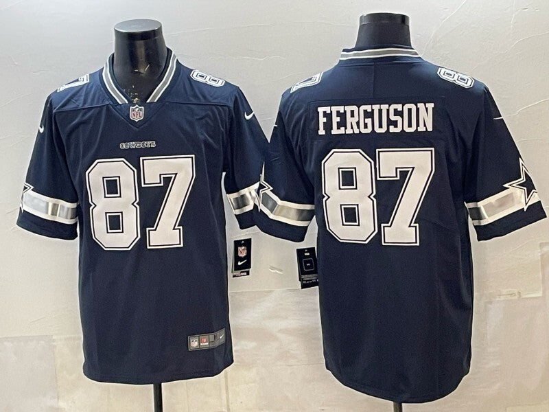 Dallas Cowboys #87 Jake Ferguson Cowboys V2 Football Jersey football jersey product view 1