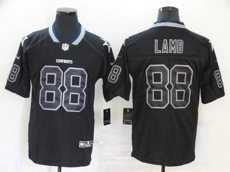 Dallas Cowboys #88 CeeDee Lamb Lights Out Adult 052 Football Jersey football jersey product view 1