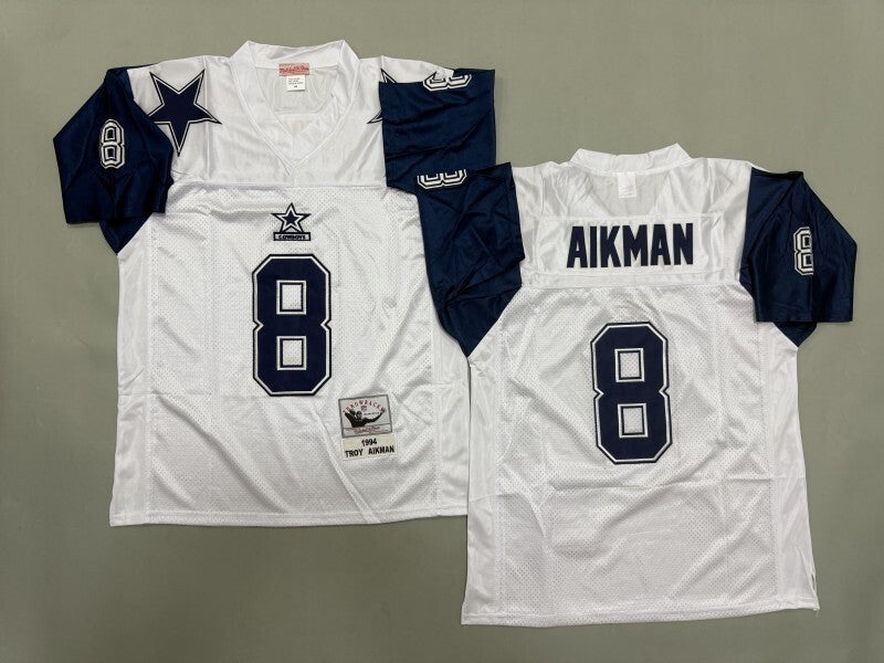 Dallas Cowboys #8 Troy Aikman Dallas Cowboys (8)_[1] Football Jersey football jersey product view 1