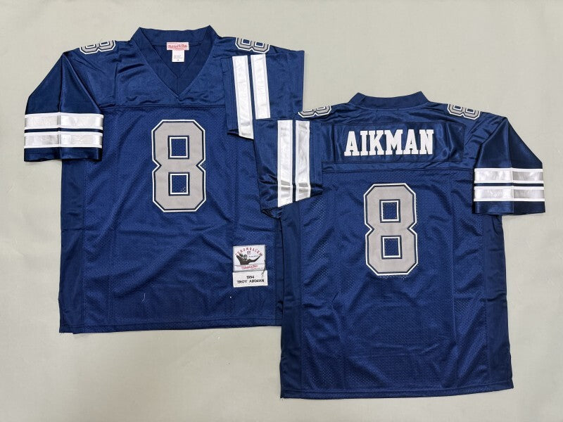 Dallas Cowboys #8 Troy Aikman Dallas Cowboys (9)_[1] Football Jersey football jersey product view 1