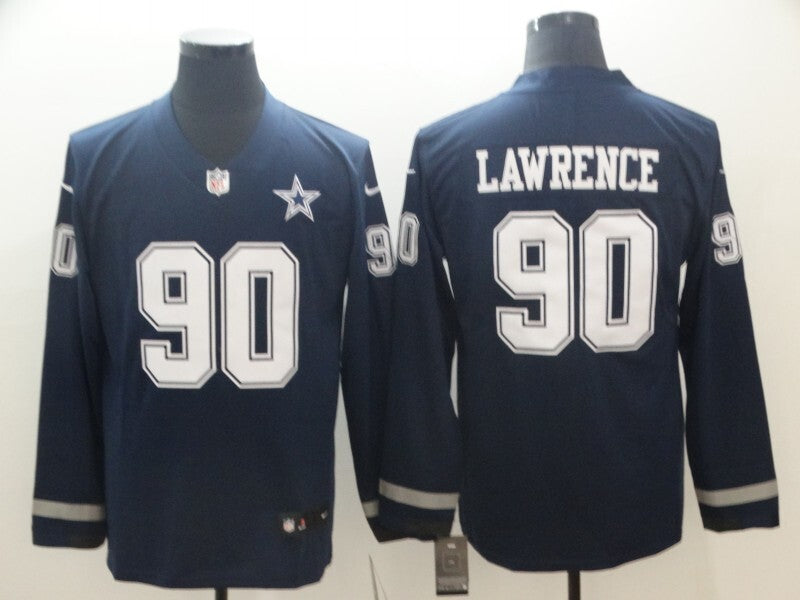 Dallas Cowboys #90 DeMarcus Lawrence Football Jersey football jersey product view 1