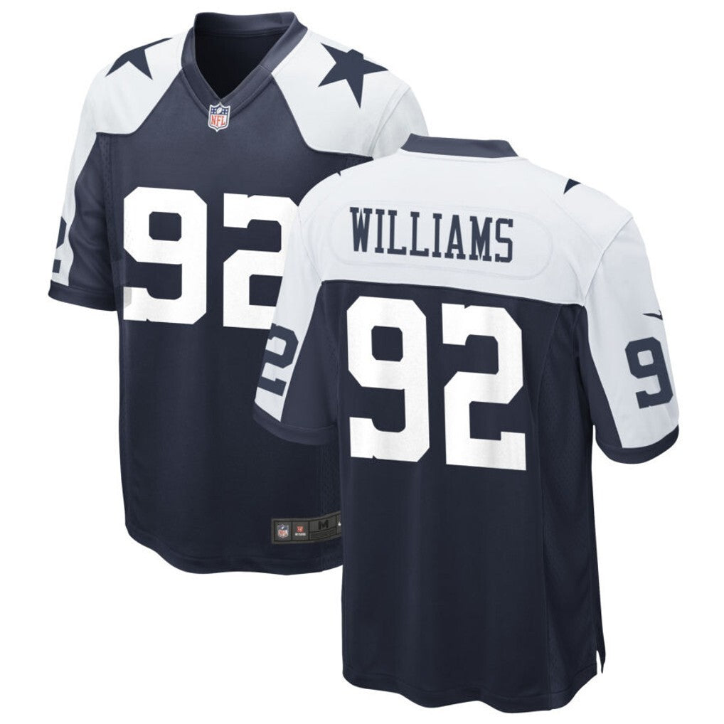Dallas Cowboys #92 Quinnen Williams Style 1 Football Jersey football jersey product view 1