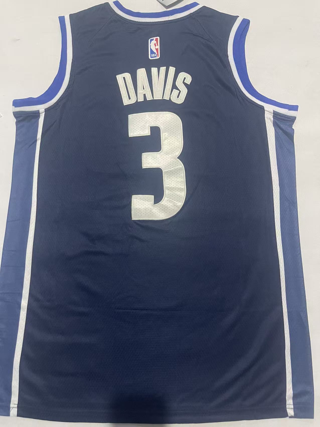 Dallas Mavericks #3 Anthony Davis Mavericks 3 # Navy Style 1 Basketball Jersey basketball jersey product view 1