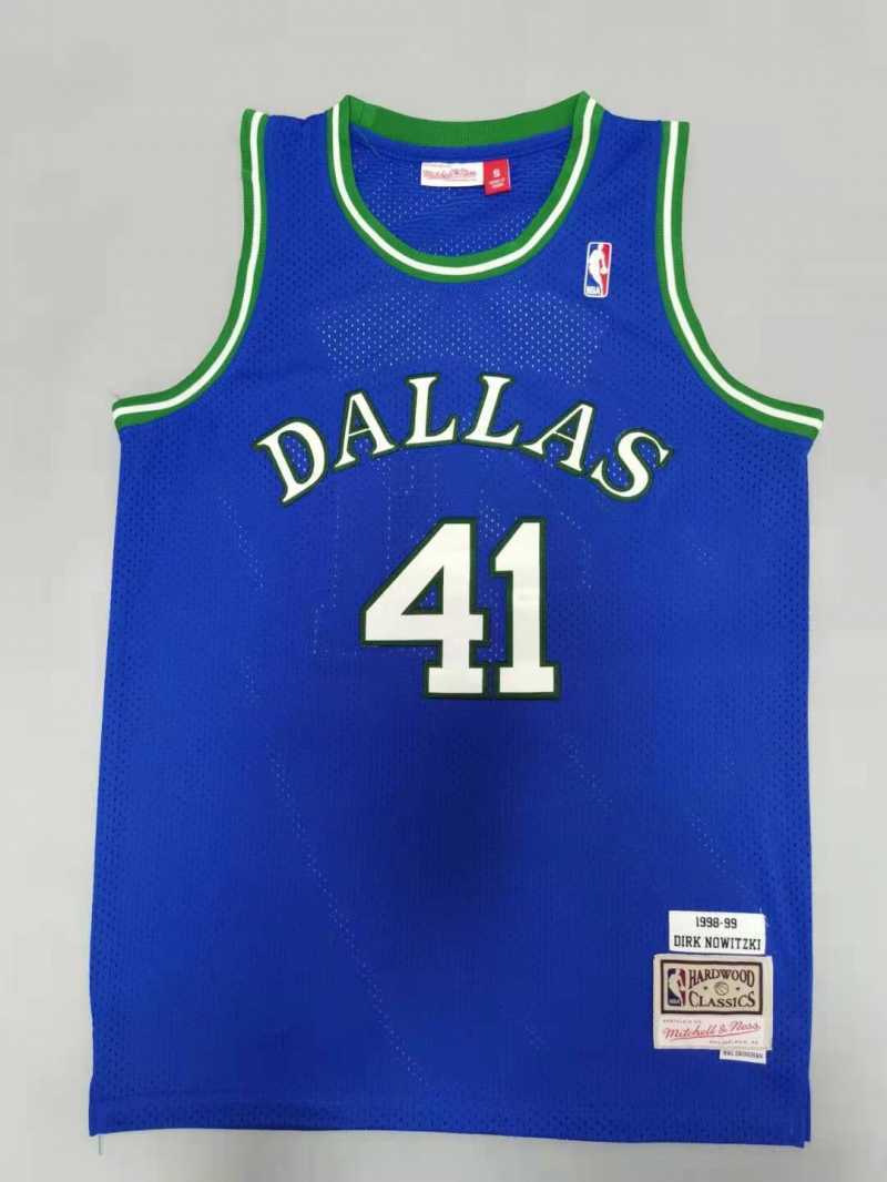 Dallas Mavericks #41 Dirk Nowitzki Mavericks 41# Retro Style 2 Basketball Jersey basketball jersey product view 1