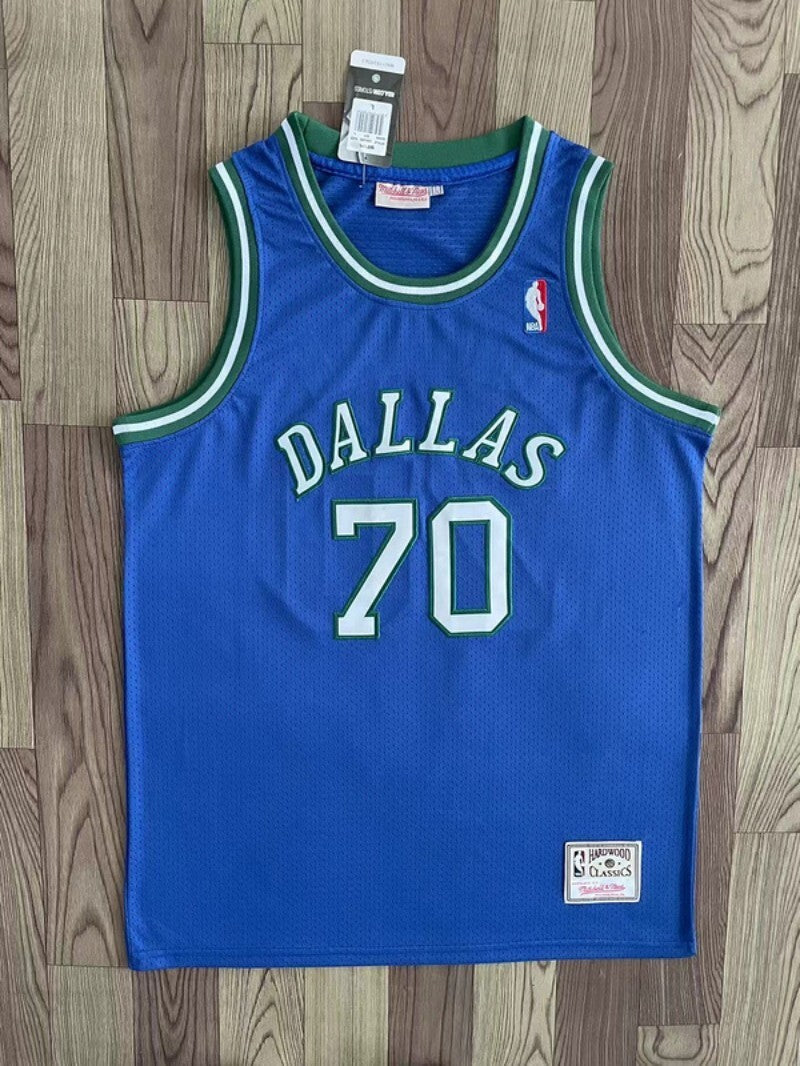 Dallas Mavericks #70 rodman m&n jersey blue Style 2 Basketball Jersey basketball jersey product view 1