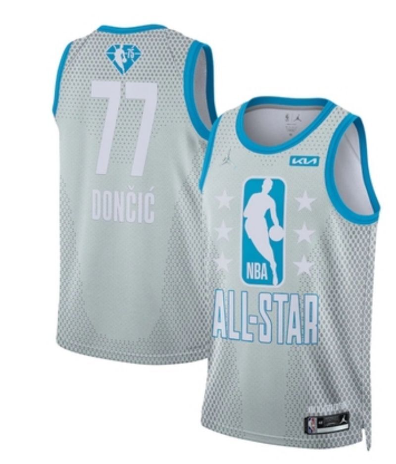 Dallas Mavericks #77 Luka Doncic 2022 Mavericks 77 All-Star Style 3 Basketball Jersey basketball jersey product view 1