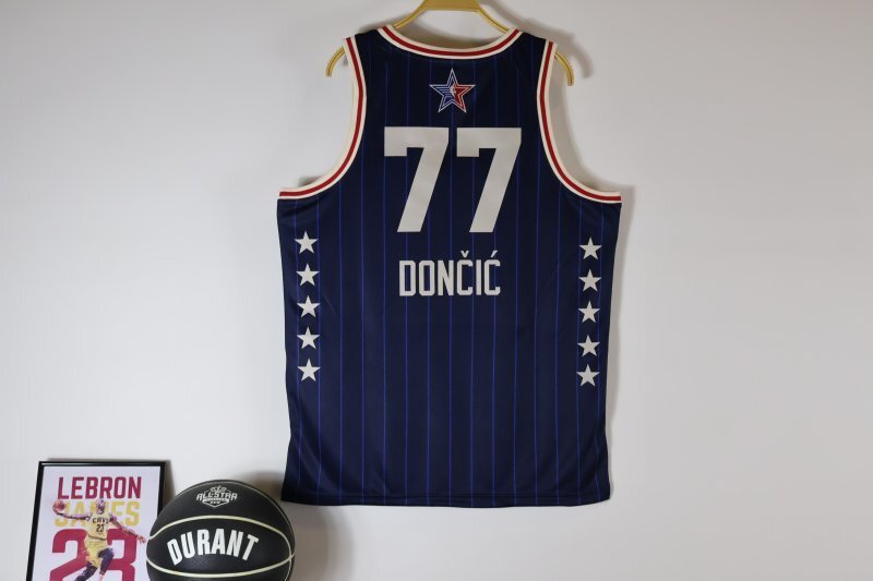 Dallas Mavericks #77 Luka Doncic 2024 NBA All-Star 24 Season All-Star Red Style 1 Basketball Jersey basketball jersey product view 1