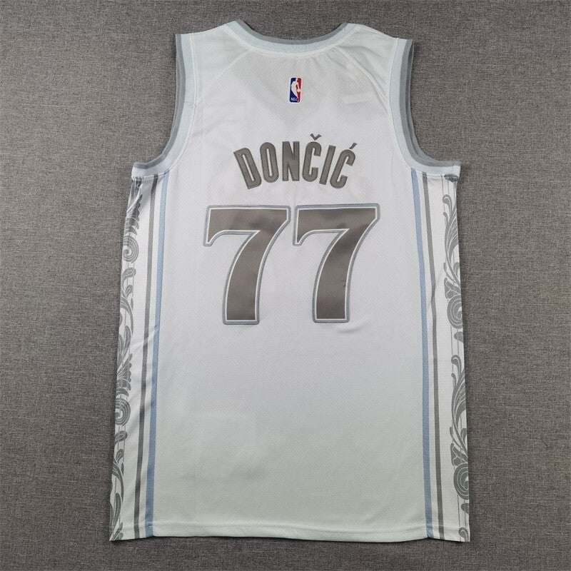 Dallas Mavericks #77 Luka Doncic Mavericks 77 White City Edition s-xxl Style 1 Basketball Jersey basketball jersey product view 1