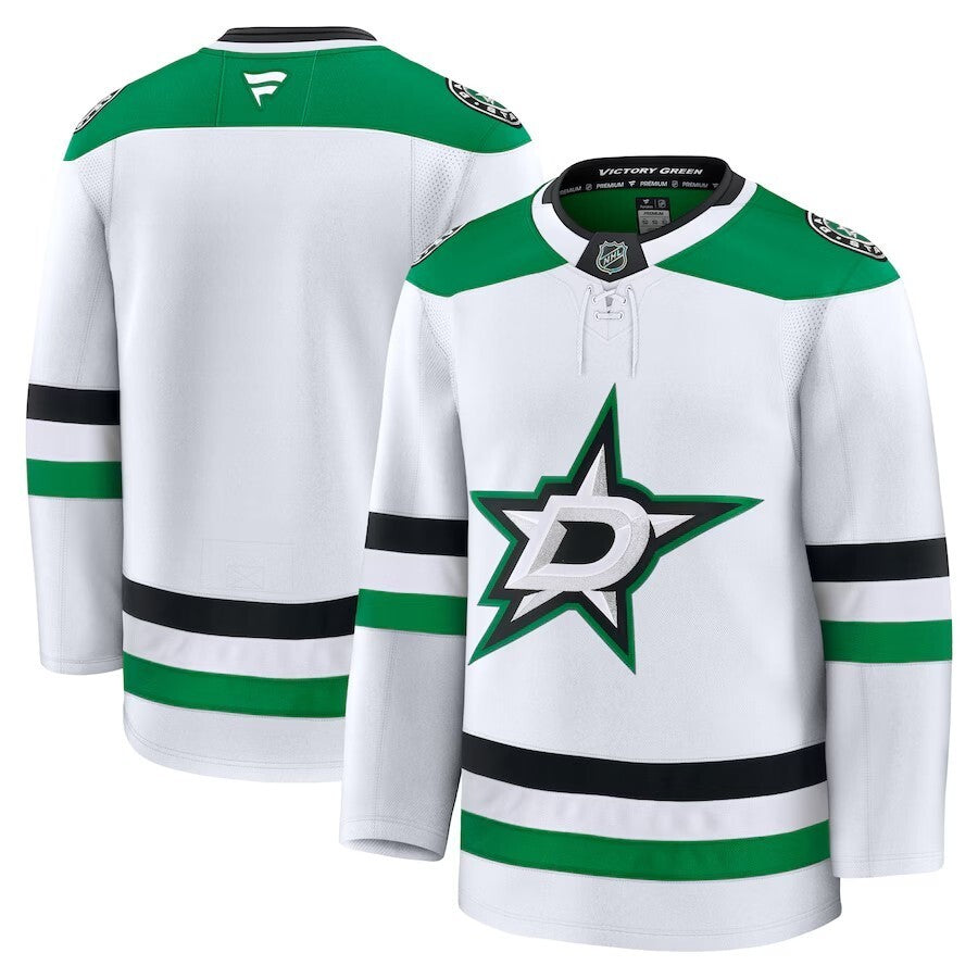 Dallas Stars Fanatics Away Premium Jersey - White Hockey Jersey hockey jersey product view 1