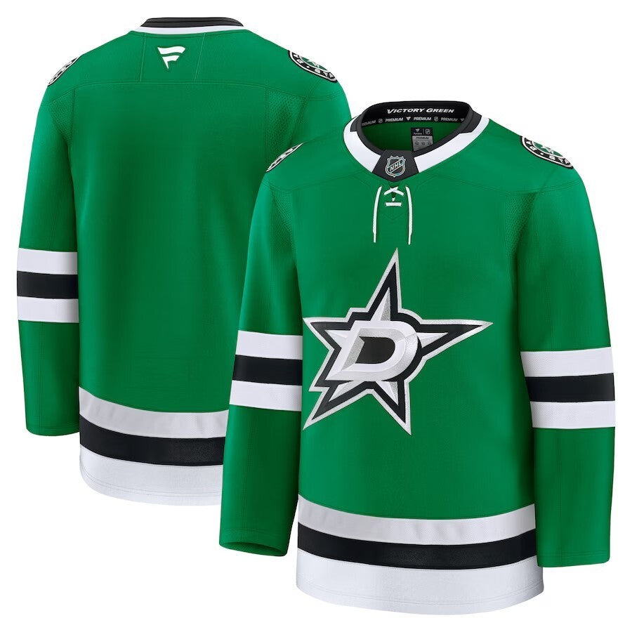 Dallas Stars Fanatics Home Premium Jersey - Kelly Green Hockey Jersey hockey jersey product view 1