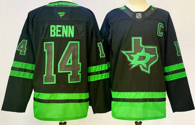 Dallas Stars #14 Jamie Benn Style 1 Hockey Jersey hockey jersey product view 1