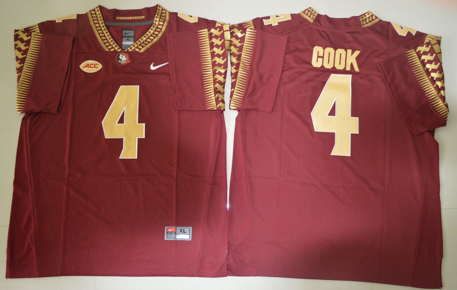 Dalvin Cook 4 Red College Football Jersey football jersey product view 1