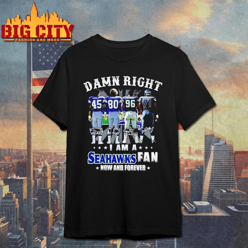 Damn Right I Am A Seahawks Fan Now And Forever Team Graphic 2026 Vintage Shirt Unisex T-shirt, Sweatshirt, Hoodie, Long Sleeve Tee - T-Shirt, Sweatshirt, Hoodie
