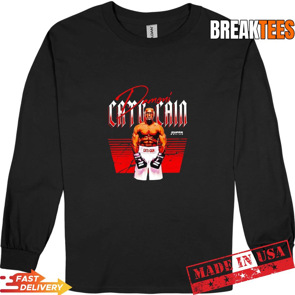 Damoni Cato-Cain Zuffa Boxing Fighter Name vintage - Adult & Kids T-Shirts, Sweatshirts & Hoodies apparel design preview 3