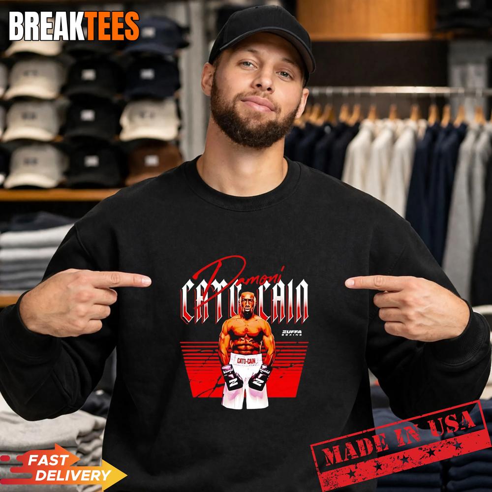 Damoni Cato-Cain Zuffa Boxing Fighter Name vintage - Adult & Kids T-Shirts, Sweatshirts & Hoodies apparel design preview 4