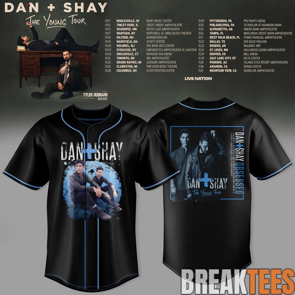 Dan + Shay ‘The Young Tour’ 2026 Special Jersey sports jersey product view 1