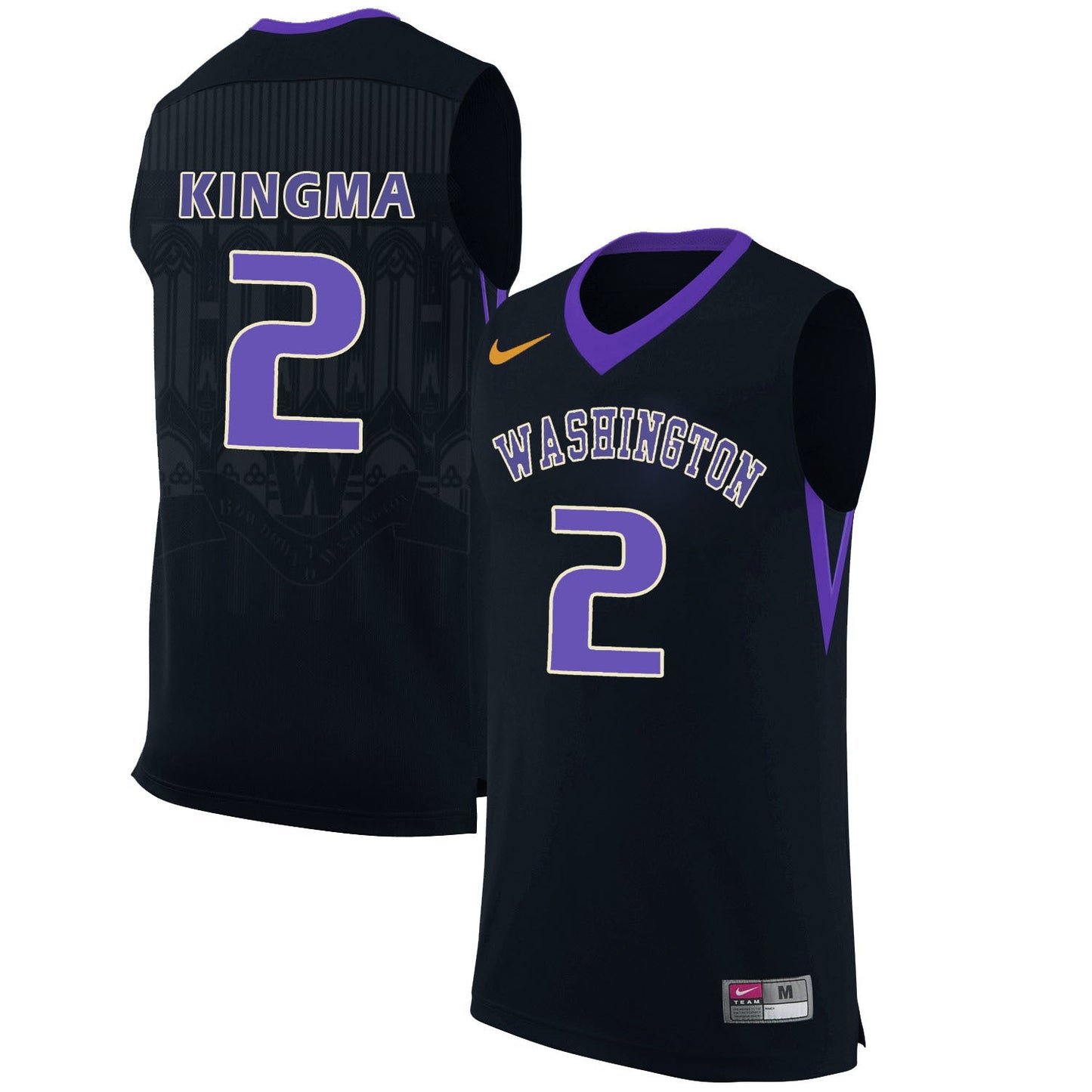 Dan Kingma 2 Black College Football Jersey football jersey product view 1