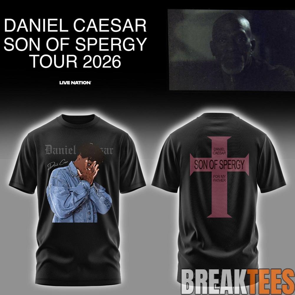Daniel Caesar Son of Spergy Tour 2026 Shirt Unisex T-shirt, Sweatshirt, Hoodie, Long Sleeve Tee - T-Shirt, Sweatshirt, Hoodie
