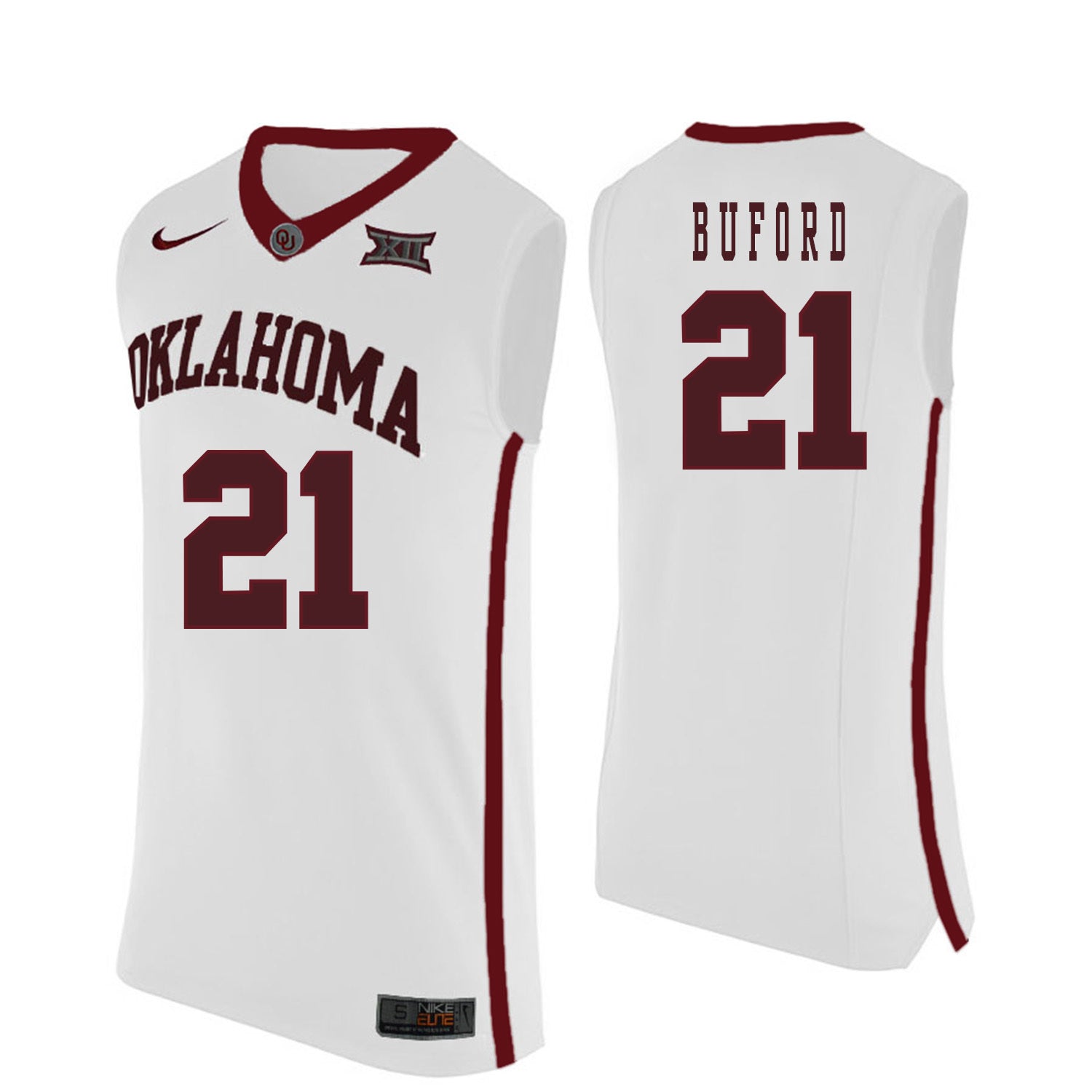 Dante Buford 21 White College Football Jersey football jersey product view 1