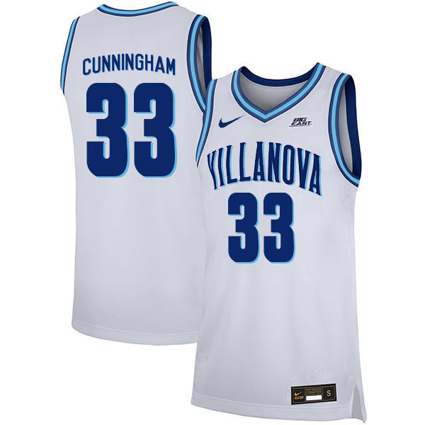 Dante Cunningham 33 White College Football Jersey football jersey product view 1
