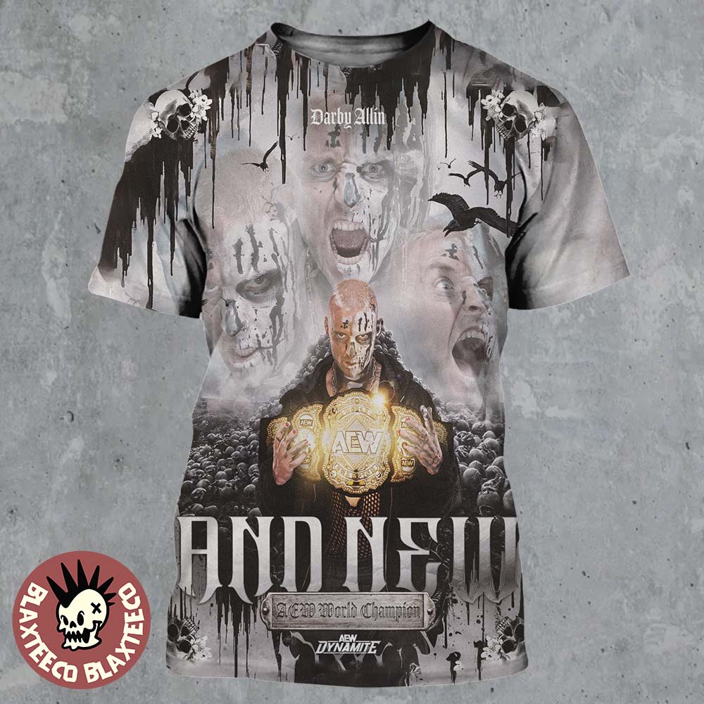 Darby Allin AEW Dynamite 2026 New AEW World Champion All Over Print Shirt Unisex T-shirt, Sweatshirt, Hoodie, Long Sleeve Tee - T-Shirt, Sweatshirt, Hoodie