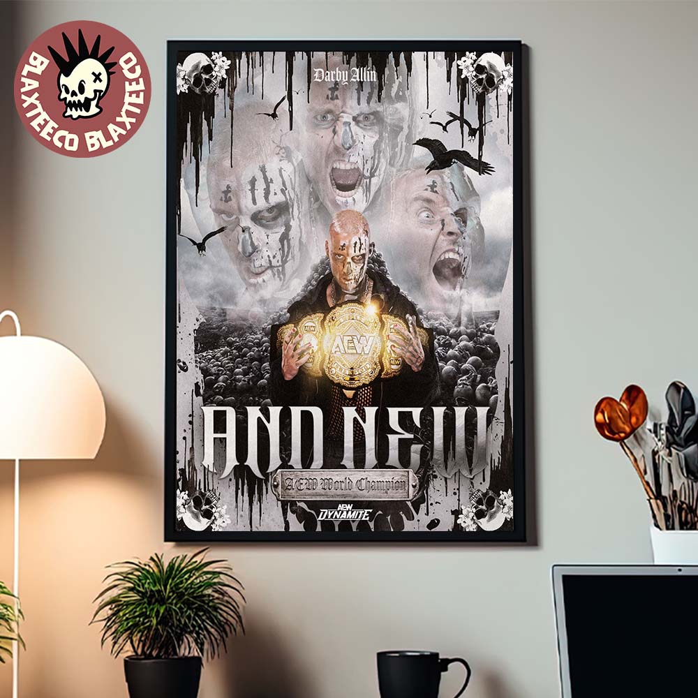 Darby Allin AEW Dynamite 2026 New AEW World Champion Home Decor Poster Canvas Unisex T-shirt, Sweatshirt, Hoodie, Long Sleeve Tee - T-Shirt, Sweatshirt, Hoodie
